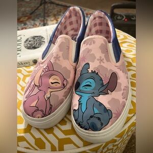 Women Disney Stitch low top slip on Sneakers